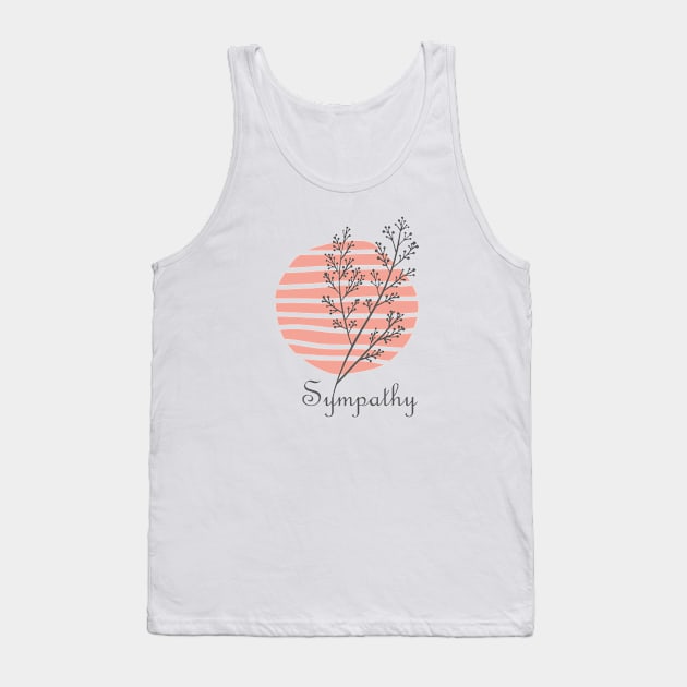 Sympathy Hand Drawn Minimal, inspirational meanings Tank Top by TargetedInspire